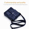 JVCV® Men's Luxury Crocodile Pattern Messenger Bag - Premium PU Leather Crossbody Shoulder Bag with Adjustable Strap - Elegant & Durable for Business, Travel & Daily Use