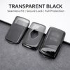 JVCV® Soft TPU Transparent Cover – Compatible with Renault Keys (Transparent Black)