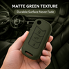 JVCV® Soft TPU Key Cover with Premium Metal Keychain – Military Green Matte Finish – Compatible with Mahindra XUV700, Thar, Bolero, Scorpio, Scorpio N, XUV300, TUV300 & XUV400 EV – 3 Button Flip Key