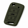 JVCV® Soft TPU Key Cover – Military Green Matte Finish – Compatible with Skoda Kushaq, Volkswagen Taigun, Tiguan, Virtus, Skoda Octavia, Kodiaq & Superb Folding Key