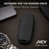JVCV® Soft TPU Key Cover – Matte Black Pattern – Compatible with Kia Seltos 2023 Facelift HTX, Carens X-Line, Sonet Facelift & Clavis EV – 3/4 Button Smart Key