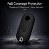 JVCV® Soft TPU Key Cover – Matte Black Pattern – Compatible with Mercedes-Benz S-Class, G-Class & E-Class (2022 Onwards) – 3 Button Smart Key