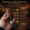 JVCV® Car Styling Soft Handmade Leather Key Cover Compatible with Tata Curvv and Curvv EV Smart Key