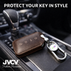 JVCV® Car Styling Soft Handmade Leather Key Cover Compatible with Tata Curvv and Curvv EV Smart Key