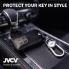 JVCV® Car Styling Soft Handmade Leather Key Cover Compatible with Suzuki Jimny, Fronx, Grand Vitara, BALENO, XL6, Swift, ERTIGA, DZIRE, Urban Cruiser, Glanza, Hyryder (2 Button Smart Key, Brown)