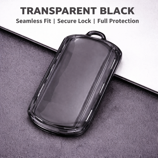JVCV® Soft TPU Transparent Key Cover – Premium Glossy Protection for Tata Curvv & Curvv EV Smart Keys