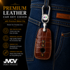 JVCV® Handmade Leather Crocodile Pattern Key Cover – Compatible with Mercedes-Benz E-Class, S-Class, A-Class, C-Class & G-Class Smart Key