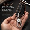 JVCV® Handmade Carbon-Fiber Pattern Leather Key Cover
