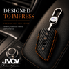 JVCV® Handmade Carbon-Fiber Pattern Leather Key Cover