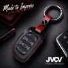 JVCV® Soft Handmade Leather Key Cover Compatible with New Hyundai Alcazar and Creta 4 Button Smart Key