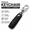 JVCV® Braided Leather & Alloy Keychain – Horseshoe‑Buckle Universal Organizer with Efficient Screw D‑Ring & Zinc‑Alloy Hook (Men & Women)
