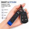 JVCV® Braided Leather & Alloy Keychain – Horseshoe‑Buckle Universal Organizer with Efficient Screw D‑Ring & Zinc‑Alloy Hook (Men & Women)