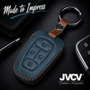 JVCV® Handmade Leather Key Cover – Premium Protective Case – Compatible with Tata Nexon, Harrier, Tiago EV, Altroz, Tigor, Safari, Nexon EV, Punch & Punch EV – 4 Button Smart Key