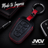 JVCV® Handmade Leather Key Cover – Premium Protective Case – Compatible with Tata Nexon, Harrier, Tiago EV, Altroz, Tigor, Safari, Nexon EV, Punch & Punch EV – 4 Button Smart Key