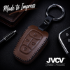 JVCV® Handmade Leather Key Cover – Premium Protective Case – Compatible with Tata Nexon, Harrier, Tiago EV, Altroz, Tigor, Safari, Nexon EV, Punch & Punch EV – 4 Button Smart Key