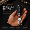JVCV® Handmade Carbon-Fiber Pattern Leather Key Cover