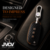 JVCV® Handmade Carbon-Fiber Pattern Leather Key Cover