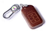 JVCV® Handmade Leather Car Key Cover – Compatible with Honda City, Elevate, Civic, Jazz, Amaze, CR-V, WR-V, BR-V – 3/4 Button Smart Key