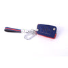 JVCV® Suede Leather Key Cover Compatible with Skoda Kylaq Slavia Kushaq Taigun Tiguan Virtus Octavia Kodiaq Superb Folding Key