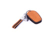 JVCV® Suede Leather Key Cover Compatible with Tata Nexon, Harrier, Tiago EV, Altroz, Tigor, Safari, Nexon EV, Punch, Punch EV 4 Button Smart Key
