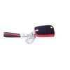 JVCV® Suede Leather Key Cover Compatible with Skoda Kylaq Slavia Kushaq Taigun Tiguan Virtus Octavia Kodiaq Superb Folding Key