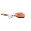 JVCV® Suede Leather Key Cover Compatible with Skoda Kylaq Slavia Kushaq Taigun Tiguan Virtus Octavia Kodiaq Superb Folding Key