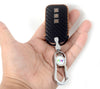 JVCV® Handmade Carbon-Fiber Pattern Leather Key Cover with keychain for Honda Cars - Includes Premium Keychain