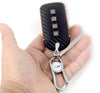 Carbon Fiber Leather Car Key Cover for Tata Curvv smart keys– Premium PU Case with Keychain