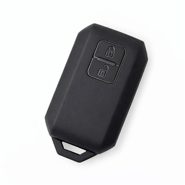 JVCV® Soft TPU Key Cover – Matte Black Pattern – Compatible with Suzuki Grand Vitara, Victoris, Baleno, XL6, Swift, Ertiga, Dzire & Fronx – 2 Button Smart Key