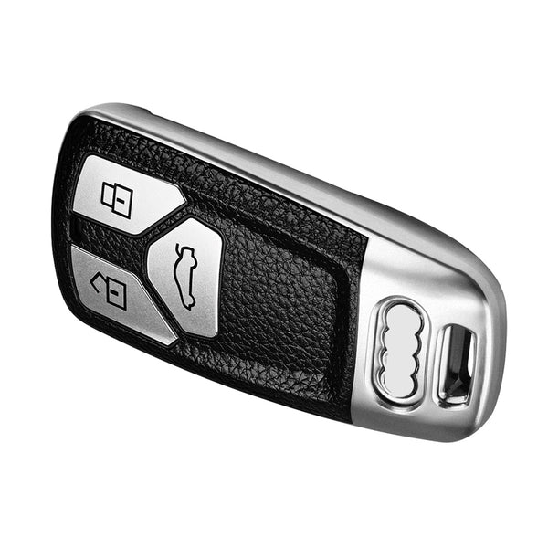 JVCV® Premium Soft TPU Leather Pattern Key Cover Compatible with Audi Smart Key