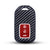 Hard Case Key Cover Compatible with Honda City Elevate Civic Jazz Amaze CR-V WR-V BR-V 3 Button Push Button Start Smart Key