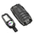 JVCV® Metal Key Cover compatible with Honda City, Elevate, Civic, Jazz, Amaze, CR-V, WR-V, BR-V 3/4 Button Push Button Start Smart Key