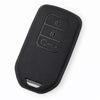 JVCV® Soft TPU Key Cover – Matte Black Pattern – Compatible with Honda City, Elevate, Civic, Jazz, Amaze, CR-V, WR-V & BR-V – 3 Button Smart Key