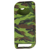 Car Styling Soft Silicone Camouflage Key Cover Compatible with Mahindra XUV 500 Flip Key (Green Camouflage)