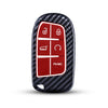 Hard Case Key Cover Compatible with Jeep Compass Trailhawk Push Button Smart Key