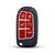 Hard Case Key Cover Compatible with Jeep Compass Trailhawk Push Button Smart Key