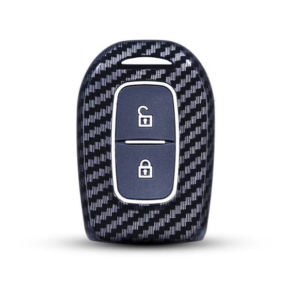 Hard Case Key Cover Compatible with Renault Kiger Kwid Duster 2016 Triber 2 Button Remote Key