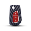 Hard Case Key Cover Compatible with Toyota Innova Crysta and Corolla Altis Flip Key