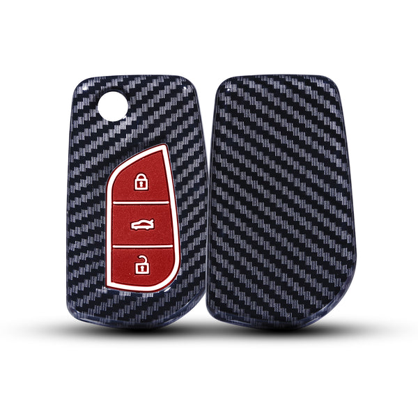 Hard Case Key Cover Compatible with Toyota Innova Crysta and Corolla Altis Flip Key