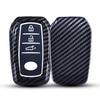Hard Case Key Cover Compatible with Toyota Innova Crysta Fortuner Legender Hycross Hilux Land Cruiser 3 Button Smart Key