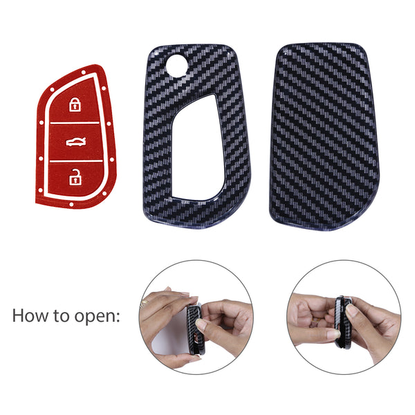 Hard Case Key Cover Compatible with Toyota Innova Crysta and Corolla Altis Flip Key