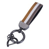 Nylon and Leather Car Keychain, Universal Key Fob Metal Keychain, 360 Degree Rotatable Key Chain Holder for Men and Women
