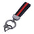 Nylon and Leather Car Keychain, Universal Key Fob Metal Keychain, 360 Degree Rotatable Key Chain Holder for Men and Women