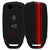Car Key Cover Compatible with Tata Tiago Tigor Nexon Punch Hexa Zest Bolt Safari Storme Flip Key - Rally Stripe