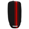 Car Key Cover Compatible with Tata Tiago Tigor Nexon Punch Hexa Zest Bolt Safari Storme Flip Key - Rally Stripe