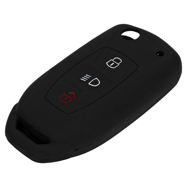 Car Key Cover Compatible with Tata Tiago Tigor Nexon Punch Hexa Zest Bolt Safari Storme Flip Key - Rally Stripe