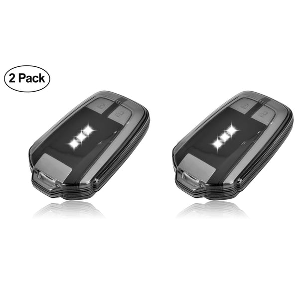 JVCV® 2 Pack Soft TPU Transparent Cover Compatible with Isuzu Smart Key (Transparent Black)