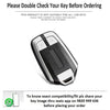 JVCV® Soft Handmade Lychee Pattern Leather Key Cover Compatible with Isuzu Smart Key (Brown)