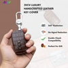 JVCV® Handmade Leather Crocodile Pattern Key Cover – Compatible with Toyota Fortuner, Hilux, Innova Crysta, Fortuner Legender, Innova HyCross, Land Cruiser – 2B/3B Smart Key