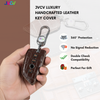 JVCV® Handmade Leather Crocodile Pattern Key Cover – Compatible with BMW 2, 3, 5, 6, 7 Series, X1, X2, X3, X5, X6 – Blade Smart Key